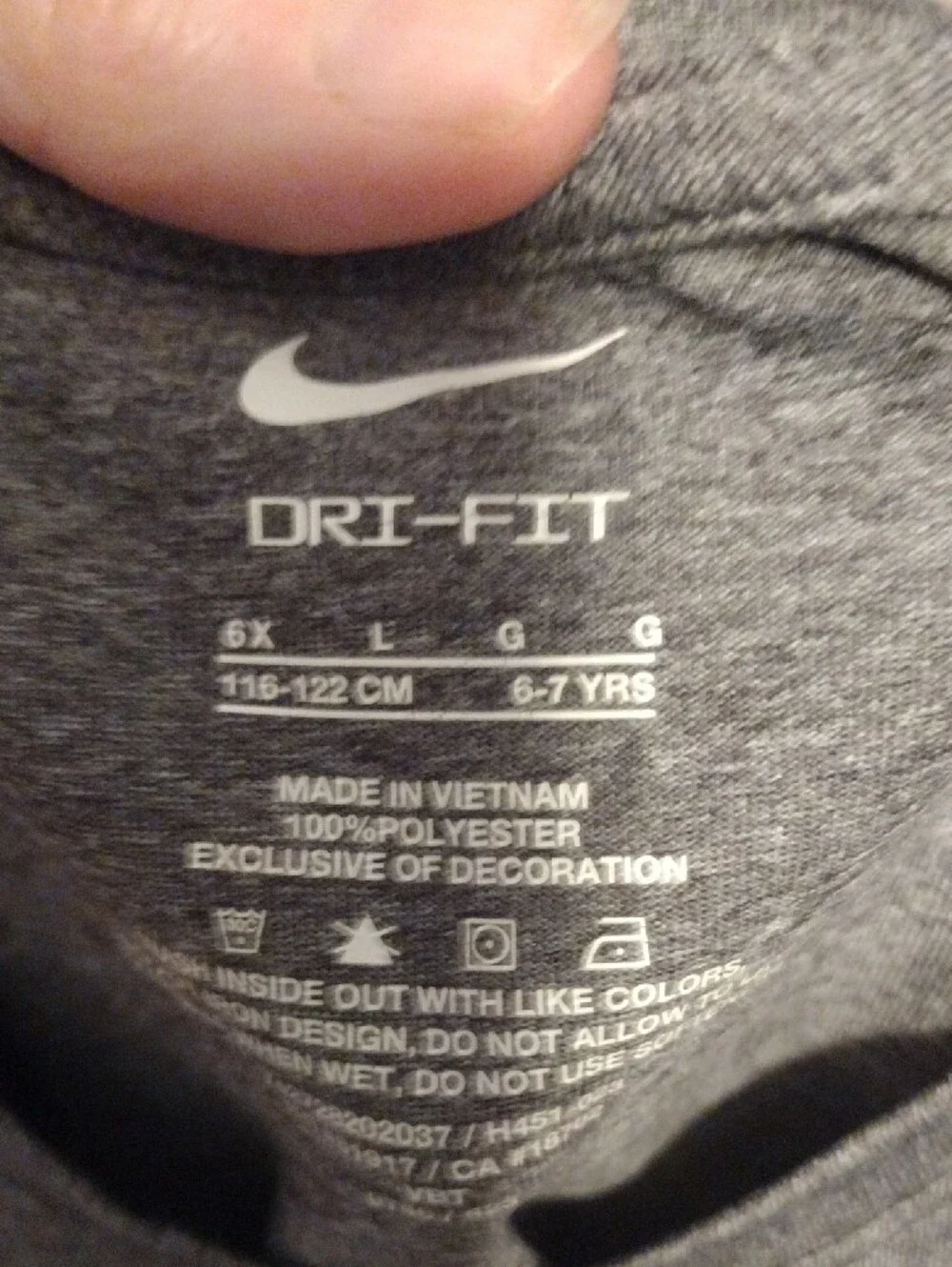 Nike Girls Gray Tee And Shorts with Multicolor Heart and White Swoosh